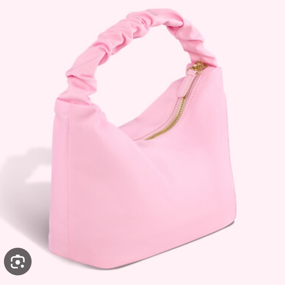 Stoney Clover Lane Light Pink scrunch Shoulder Bag